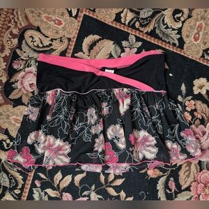 Cute Floral Girly Mini Skirt